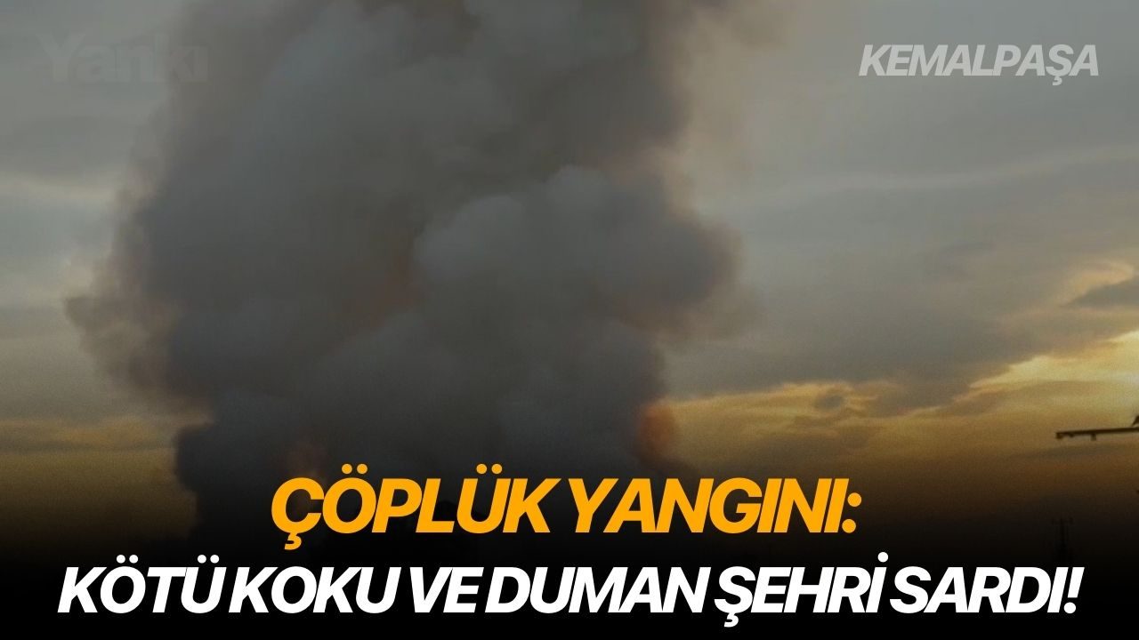 Çöplük yangını: Kötü koku ve duman şehri sardı!