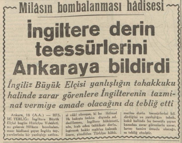İKİNCİ DÜNYA SAVAŞI’NDA BOMBALANAN TÜRK ŞEHRİ