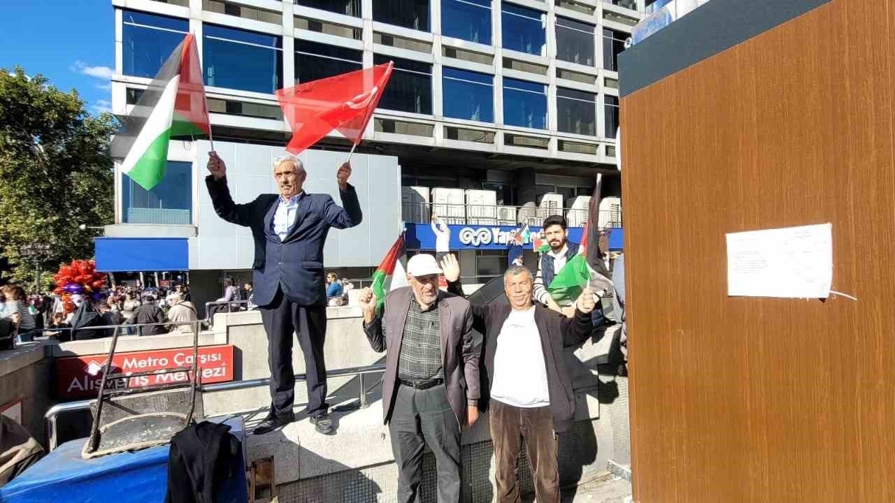 Binlerce Ankaralı Filistin’e destek için yürüdü