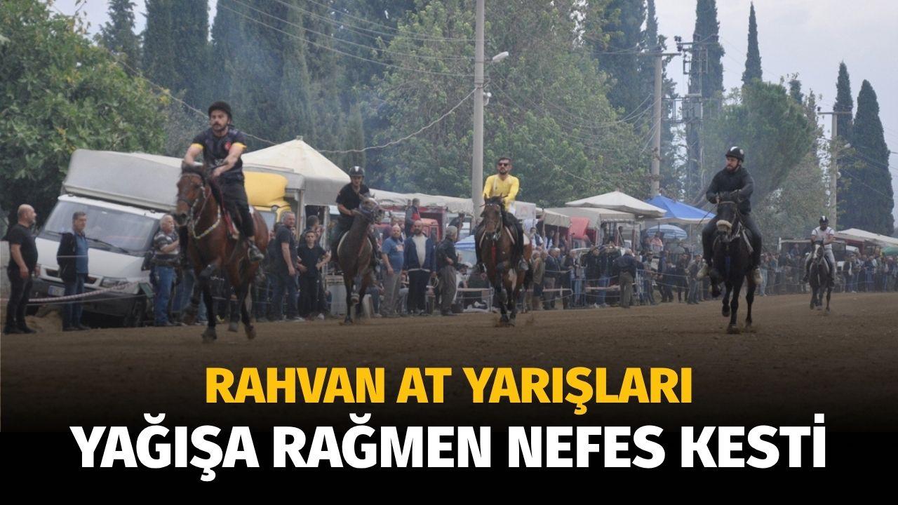 Çaylı Rahvan At Yarışları Yağmura Rağmen Nefes Kesti