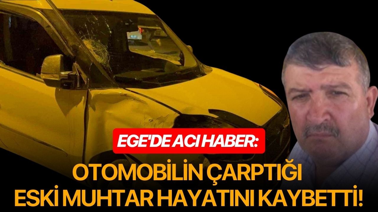Ege'de acı haber: Otomobilin çarptığı eski muhtar hayatını kaybetti!
