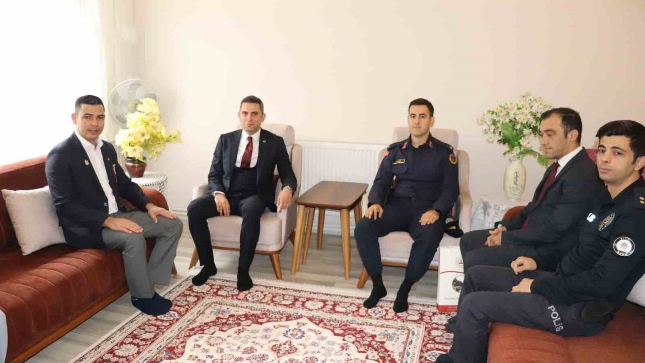 Kaymakam Yıldız’dan ilk ziyaret milli mücadele kahramanına