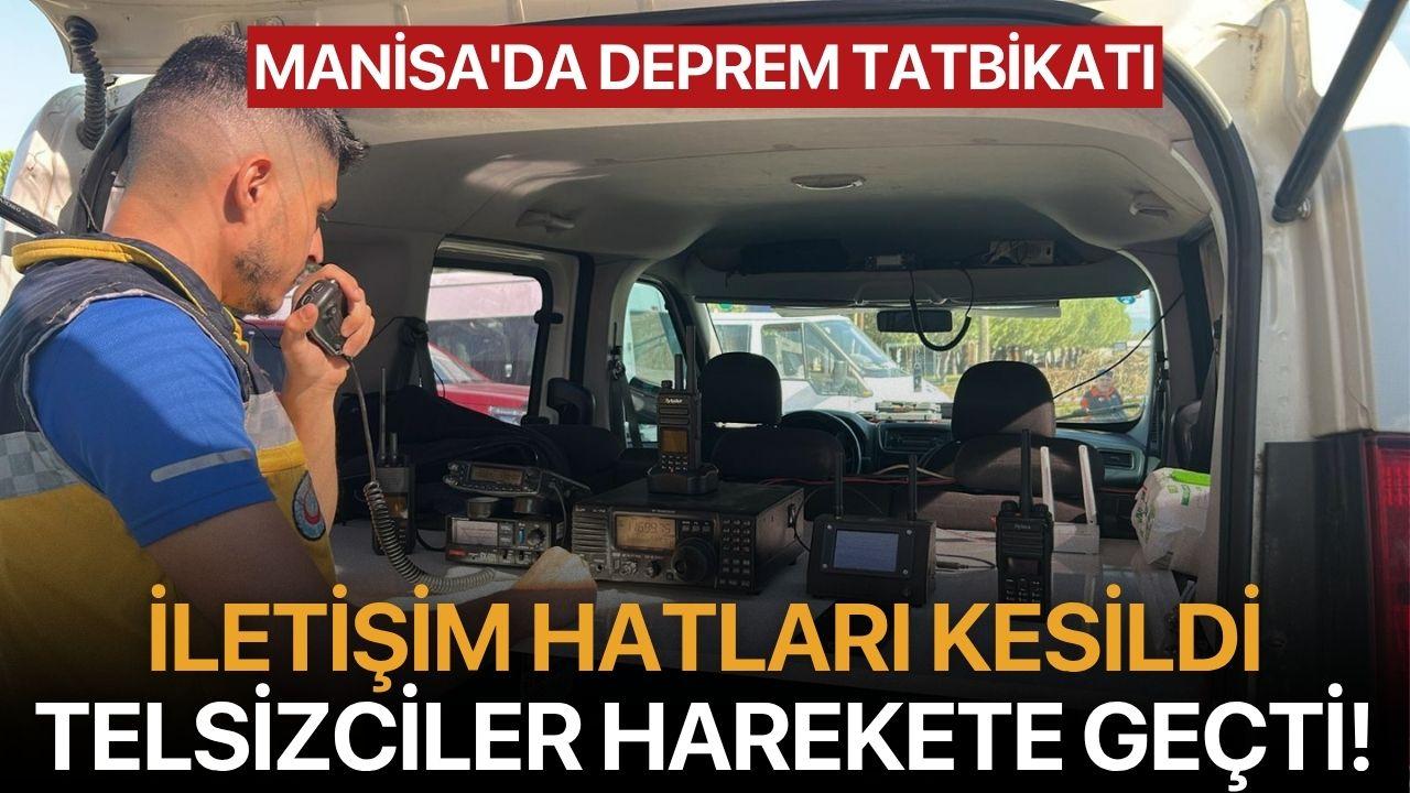 Manisa'da deprem tatbikatı: İletişim Hatları Kesildi, Telsizciler Harekete Geçti!