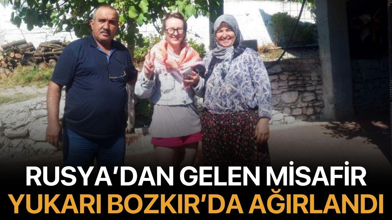 Rusya’dan gelen misafir Yukarı Bozkır’da ağırlandı