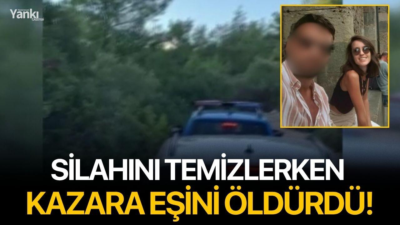Silahını temizlerken kazara eşini öldürdü!