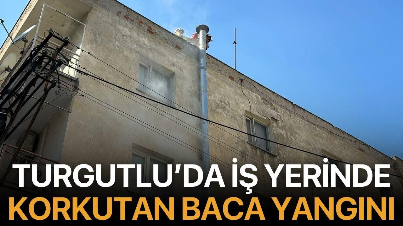 Turgutlu’da iş yerinde korkutan baca yangını