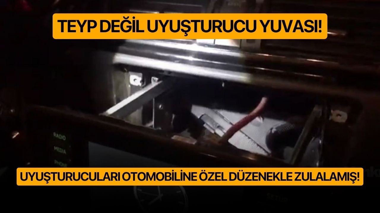 Uyuşturucuları otomobiline özel düzenekle zulalamış!
