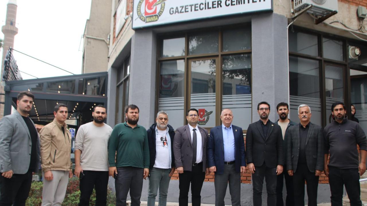 Zafer Partisi Genel Başkanı Özdağ’dan Manisa Gazeteciler Cemiyeti’ne ziyaret