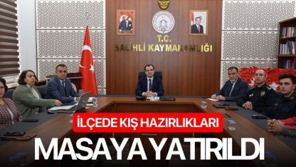 İlçede kış hazırlıkları masaya yatırıldı