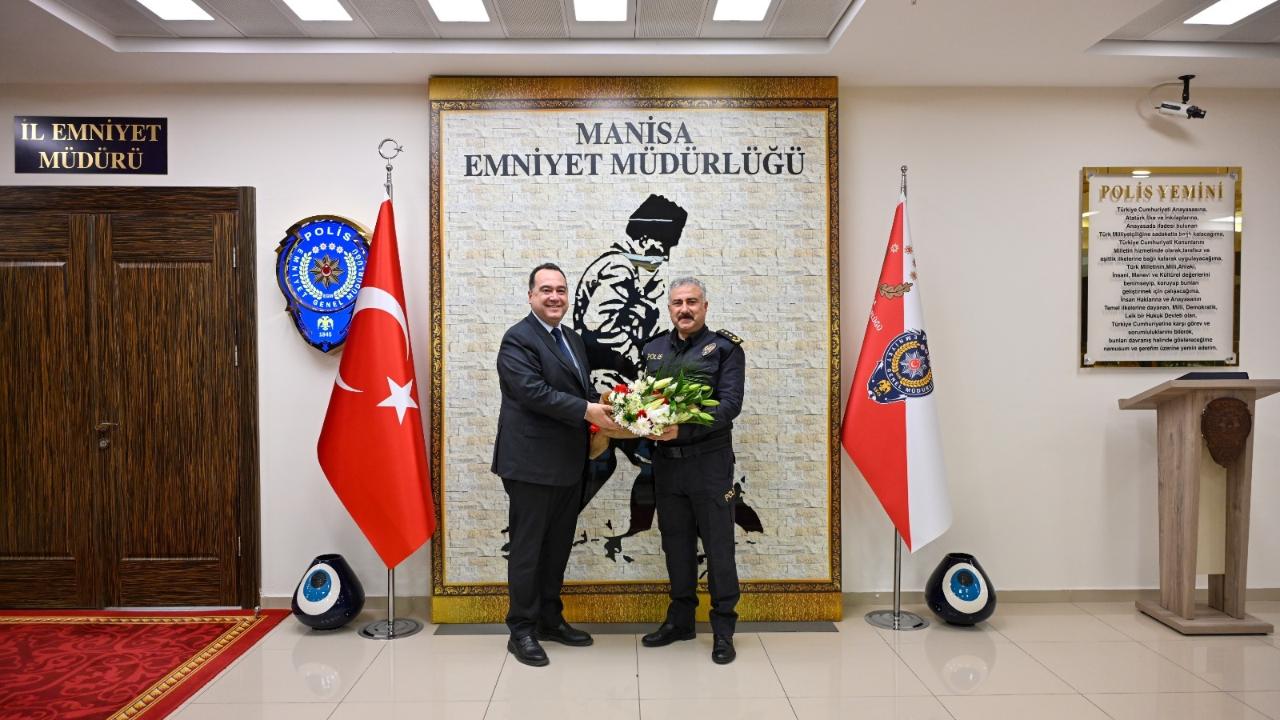 Başkan Dutlulu'dan İl Emniyet Müdürü Aktaş'a ziyaret