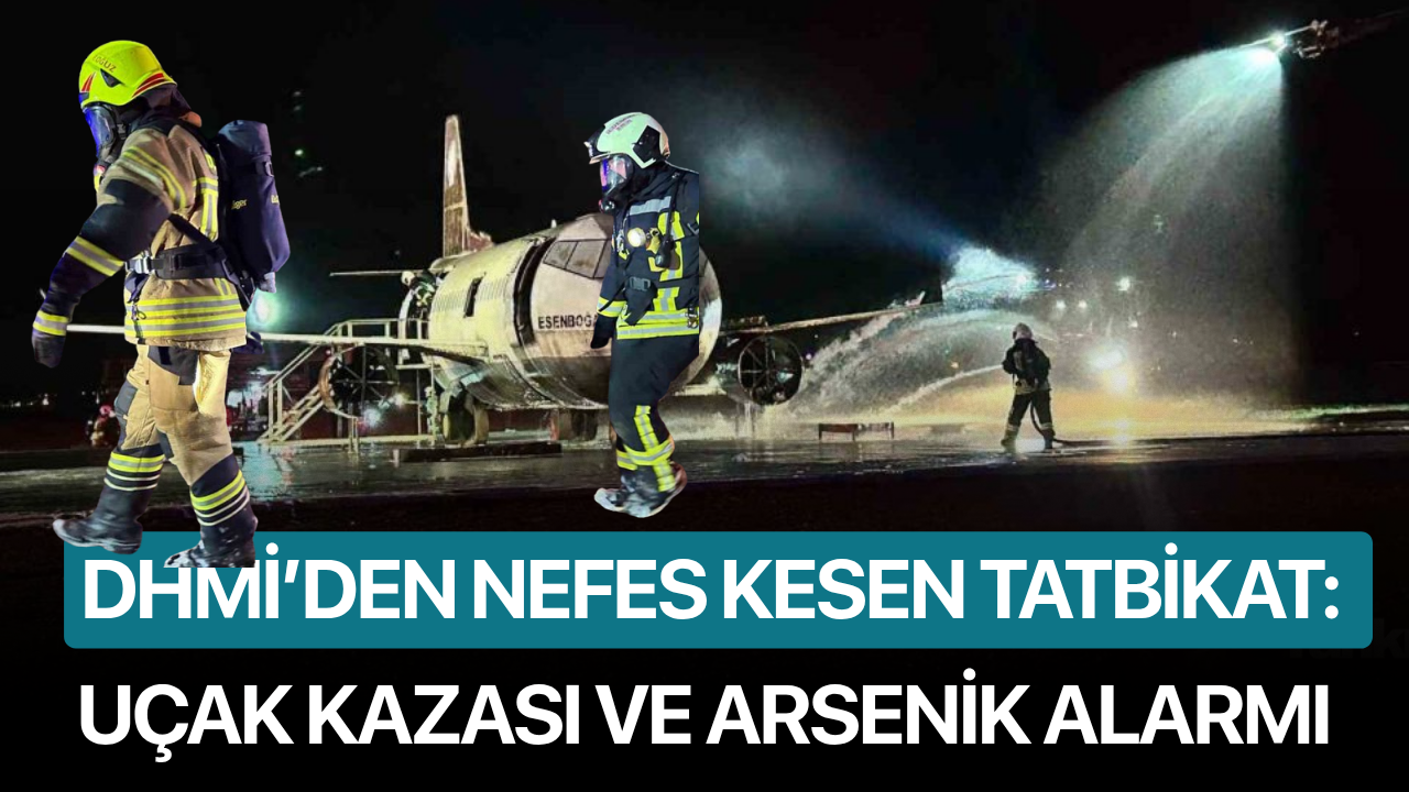 DHMİ’den nefes kesen tatbikat: Uçak kazası ve arsenik alarmı
