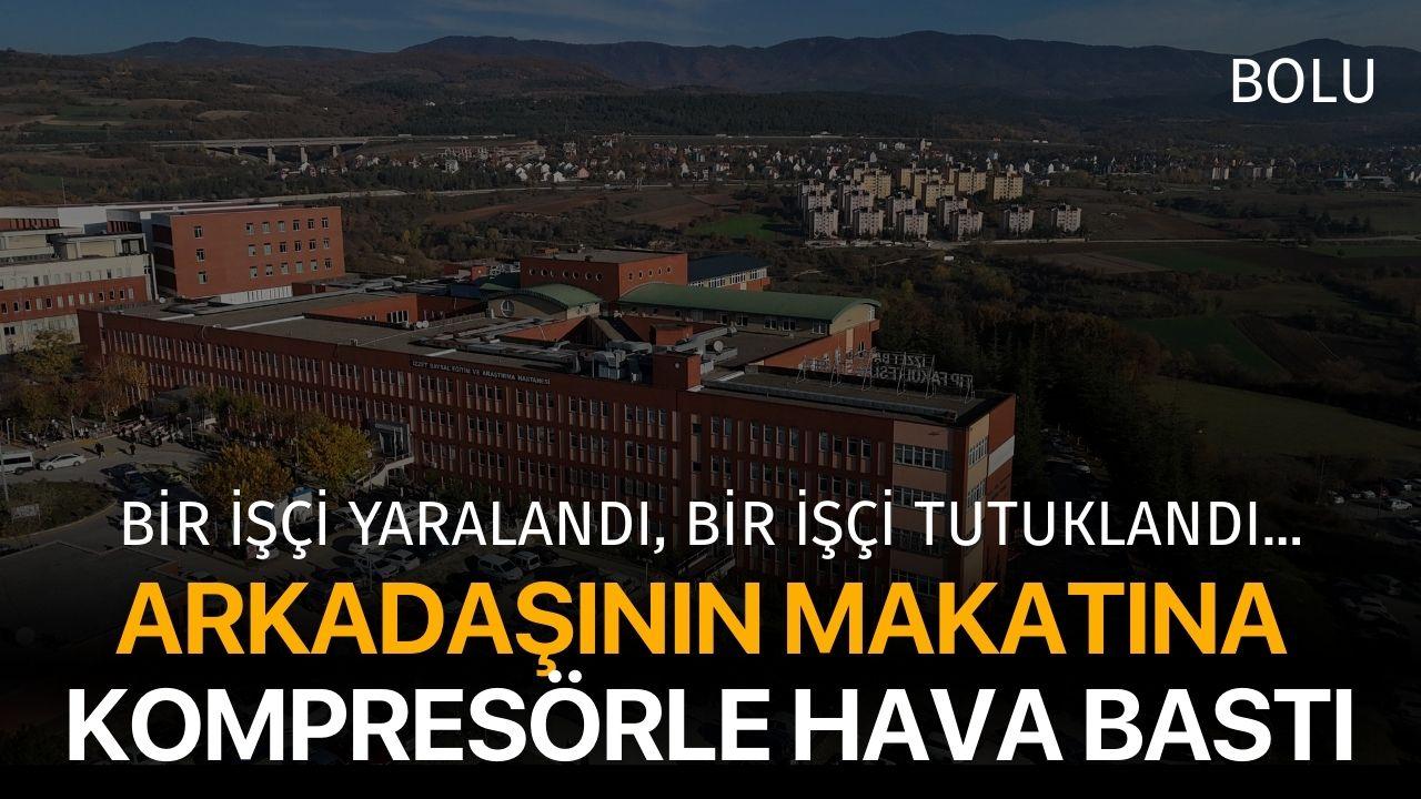 Şaka olsun diye arkadaşının makatına kompresörle hava bastı
