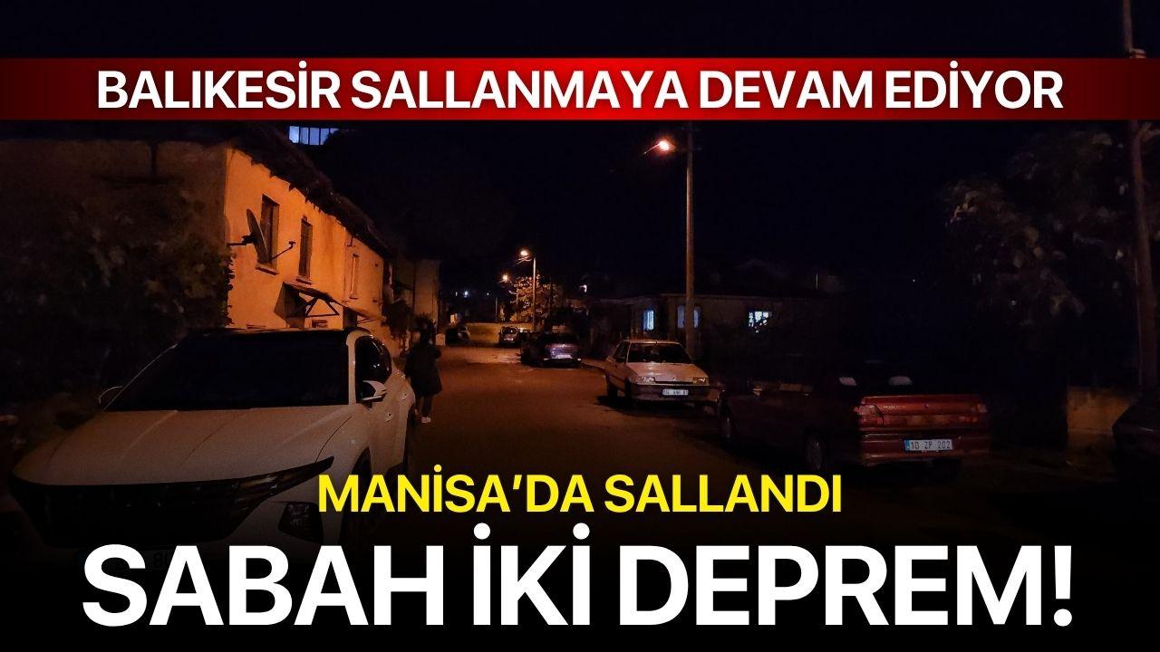 Sındırgı peş peşe depremlerle sarsıldı