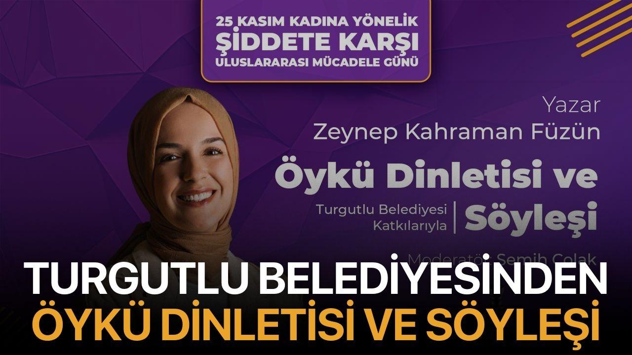 Turgutlu Belediyesinden Öykü Dinletisi ve Söyleşi