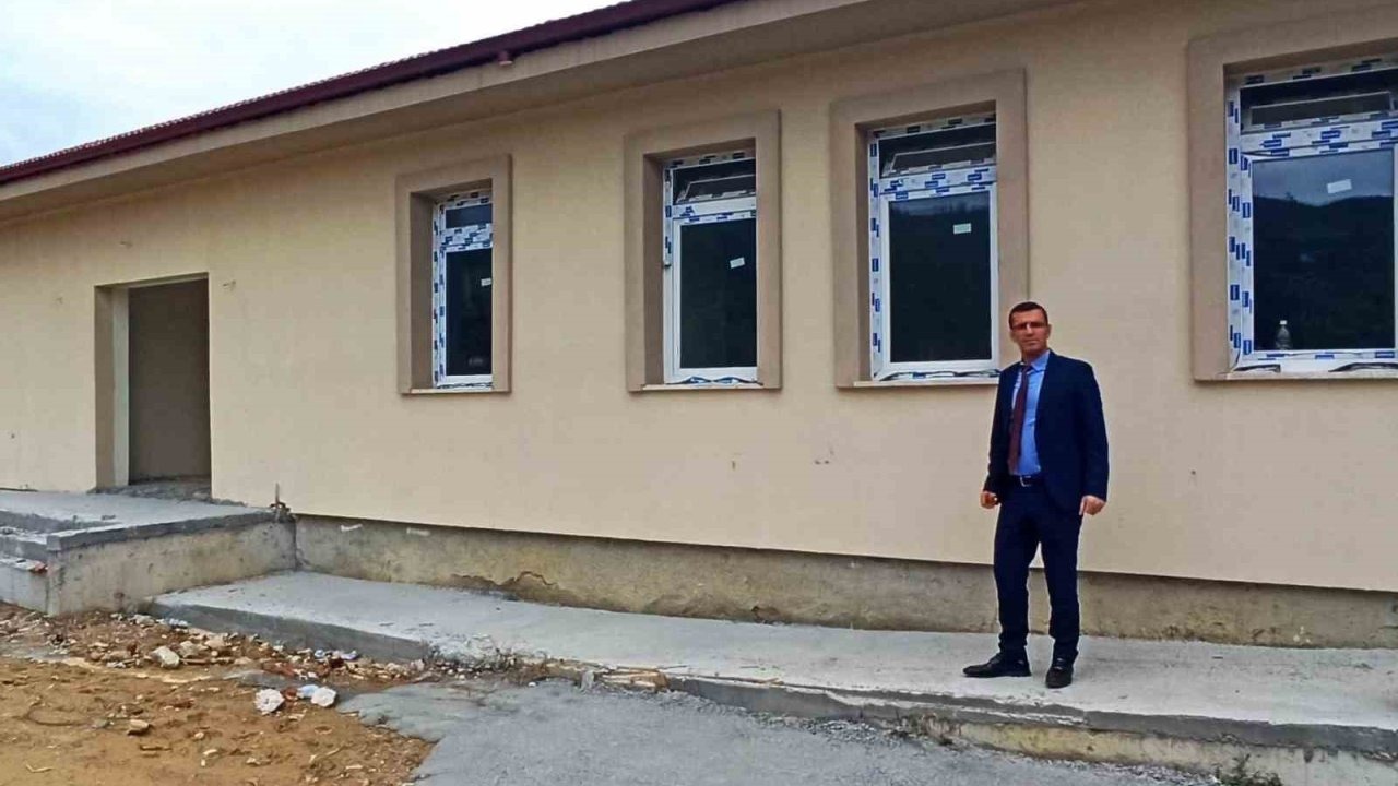 İlçede yarım kalan okul projesi hızla tamamlanıyor