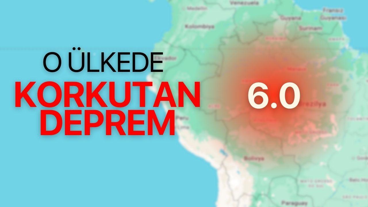 O ülkede korkutan deprem! 6.0