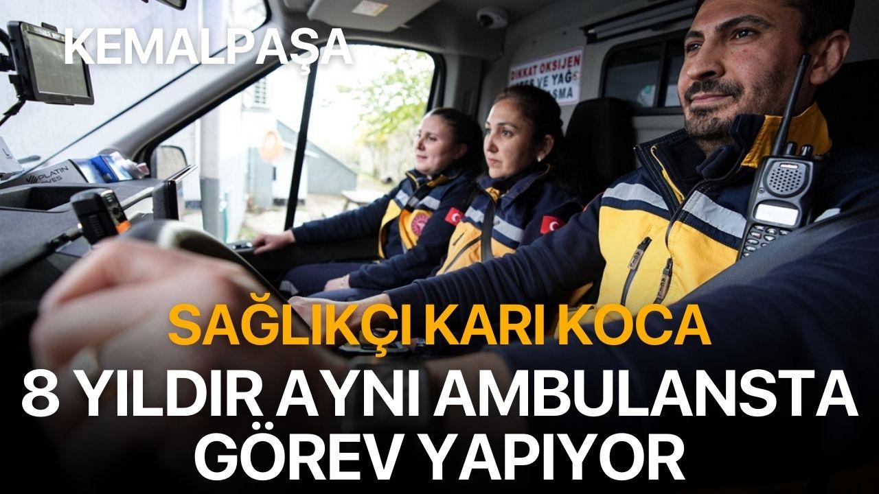 Sağlıkçı çift 8 yıldır aynı ambulansta görev yapıyor