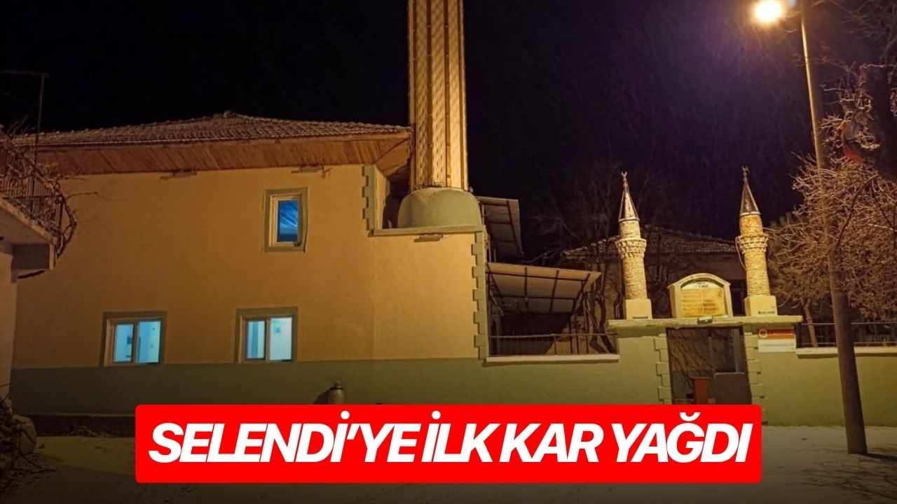 Selendi’ye ilk kar yağdı