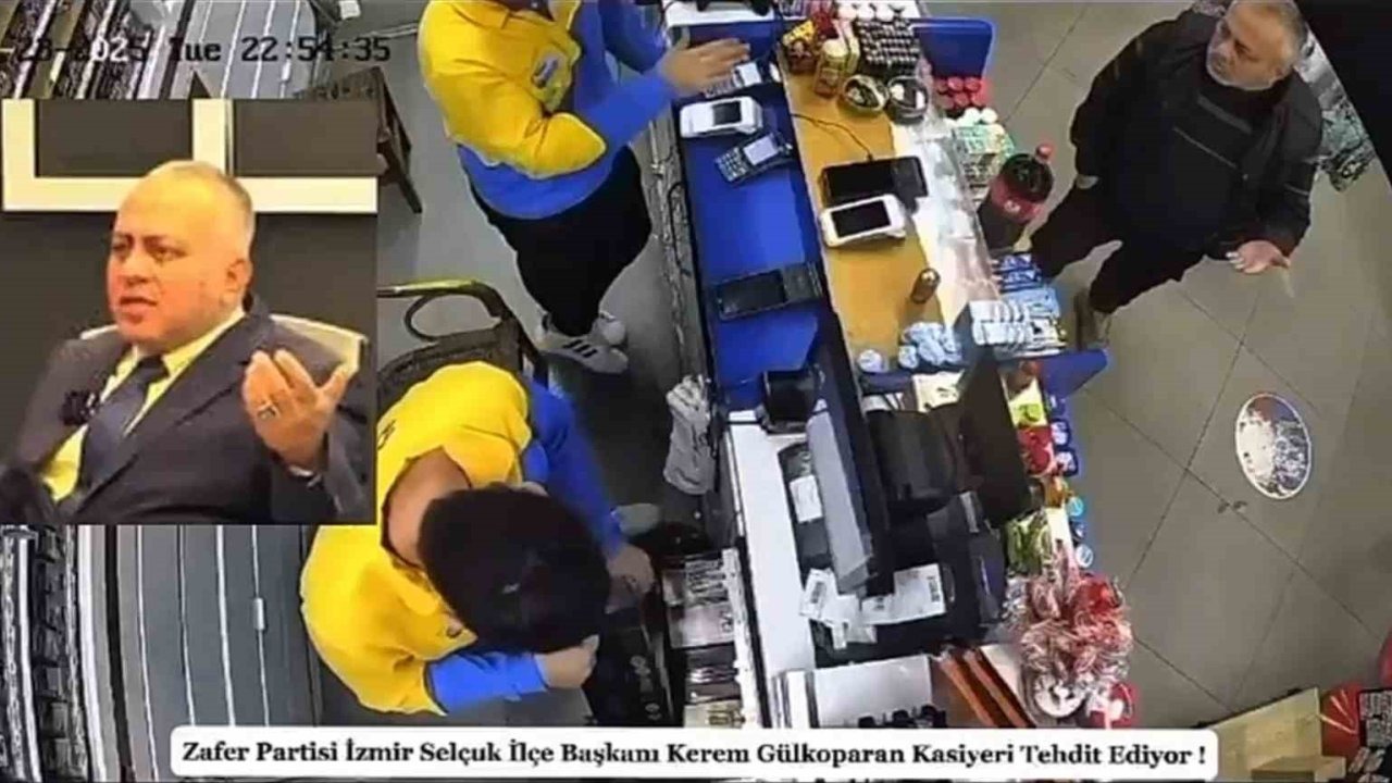 Siyasi parti ilçe başkanından kasiyere tehdit: ''Sen benim kim olduğumu biliyor musun?''