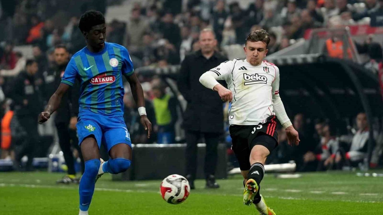 Trendyol Süper Lig: Beşiktaş: 1 - Çaykur Rizespor: 0 (Maç sonucu)
