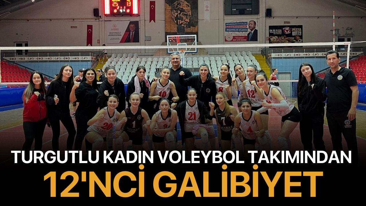 Turgutlu kadın voleybol takımından 12. galibiyet
