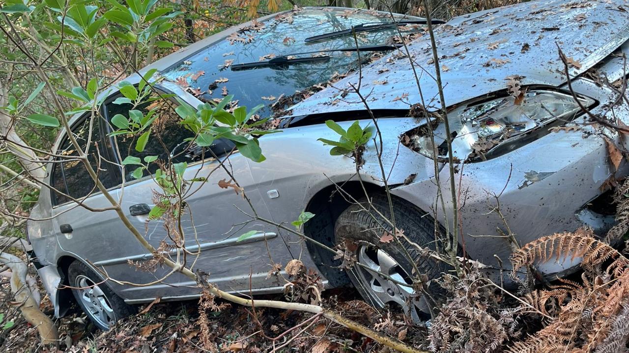 Turgutlu’da otomobil dereye uçtu: 1 yaralı