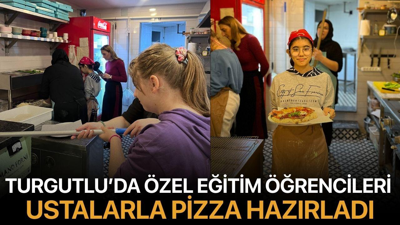 Turgutlu’da Özel Eğitim Öğrencileri Ustalarla Pizza Hazırladı