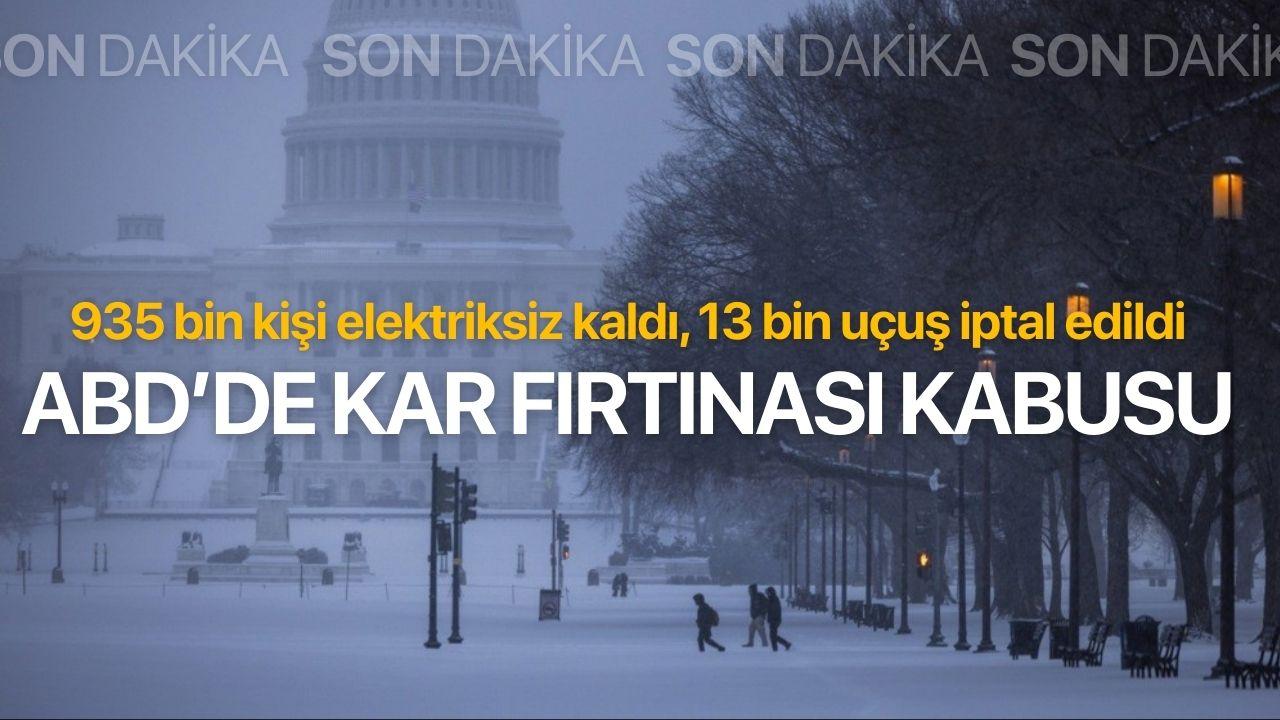 ABD'de kar fırtınası kabusu! 935 bin kişi elektriksiz kaldı