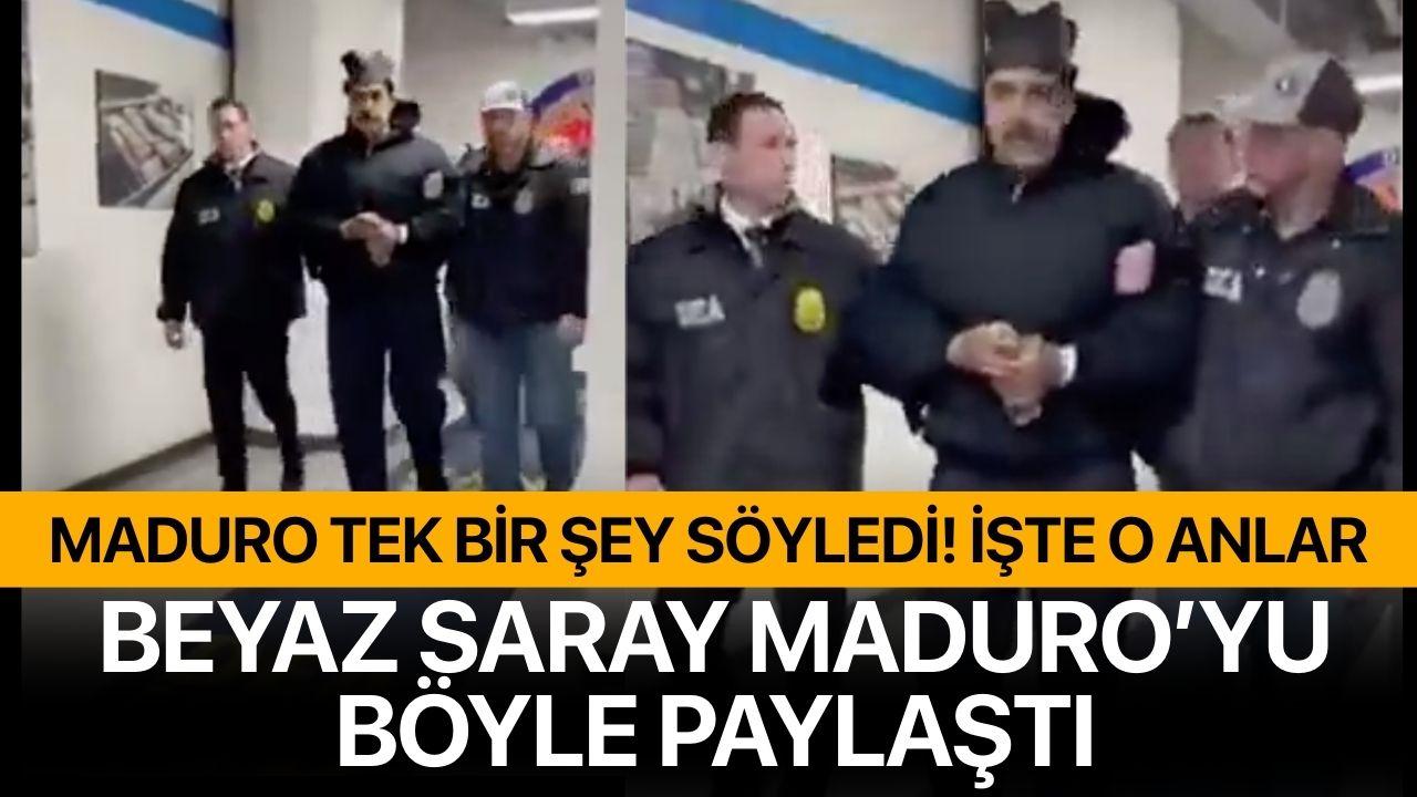 Beyaz Saray Paylaştı! İşte Maduro'nun ilk sözleri
