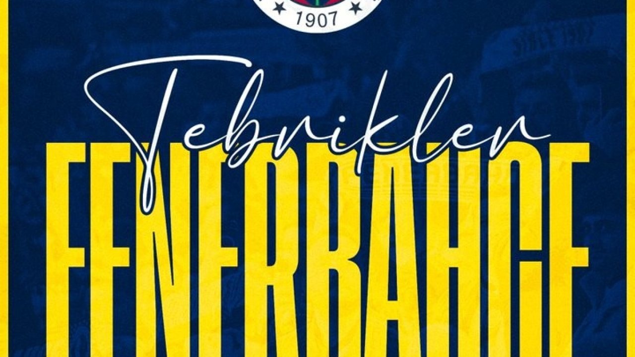 Cumhurbaşkanı Erdoğan’dan Süper Kupa’yı kazanan Fenerbahçe’ye tebrik
