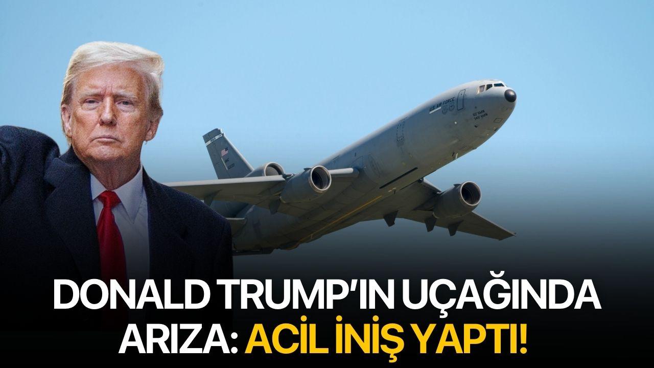 Donald Trump’ın uçağında arıza: Acil iniş yaptı!