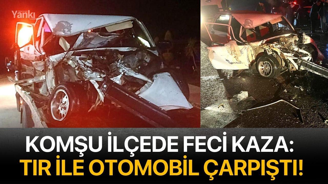Komşu ilçede feci kaza!