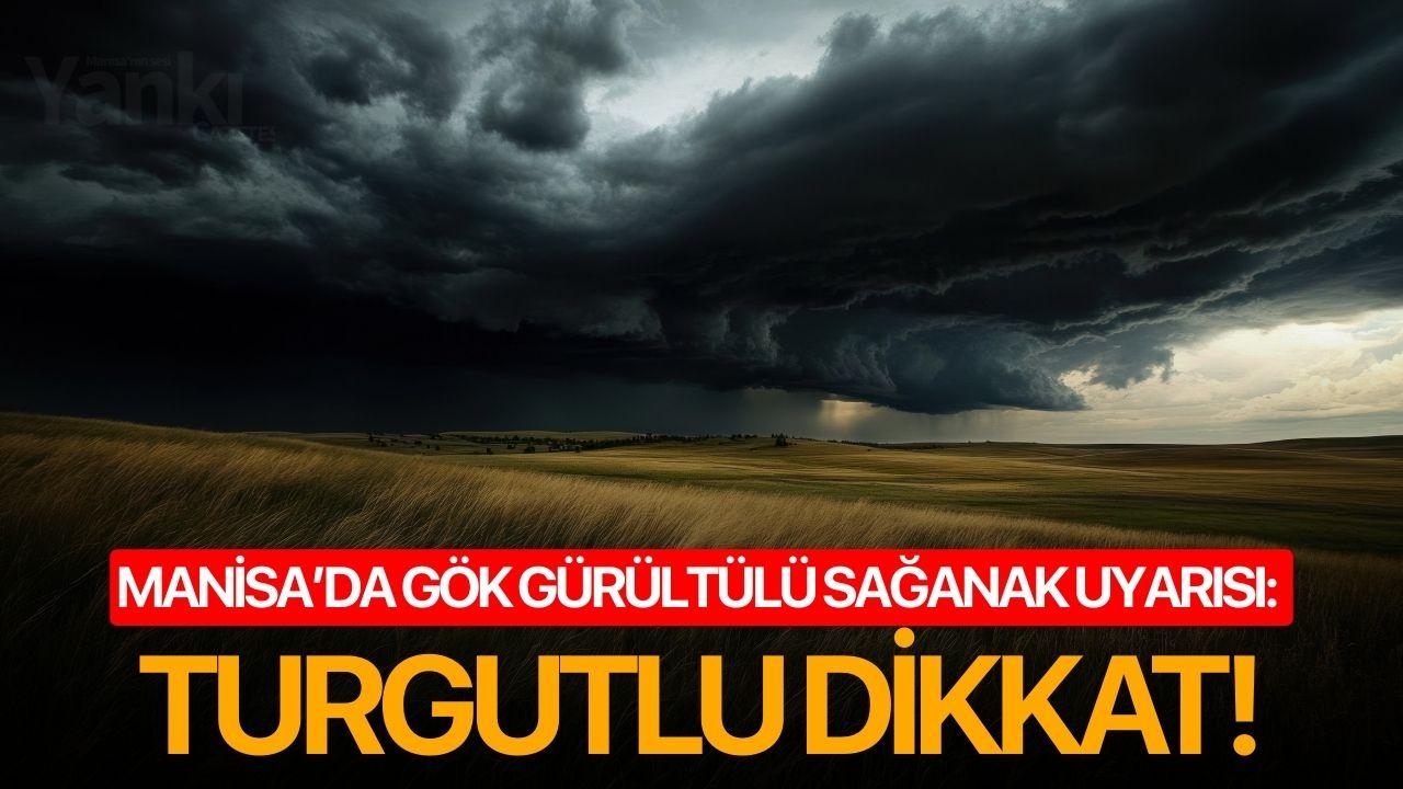Manisa’da gök gürültülü sağanak uyarısı: Turgutlu dikkat!