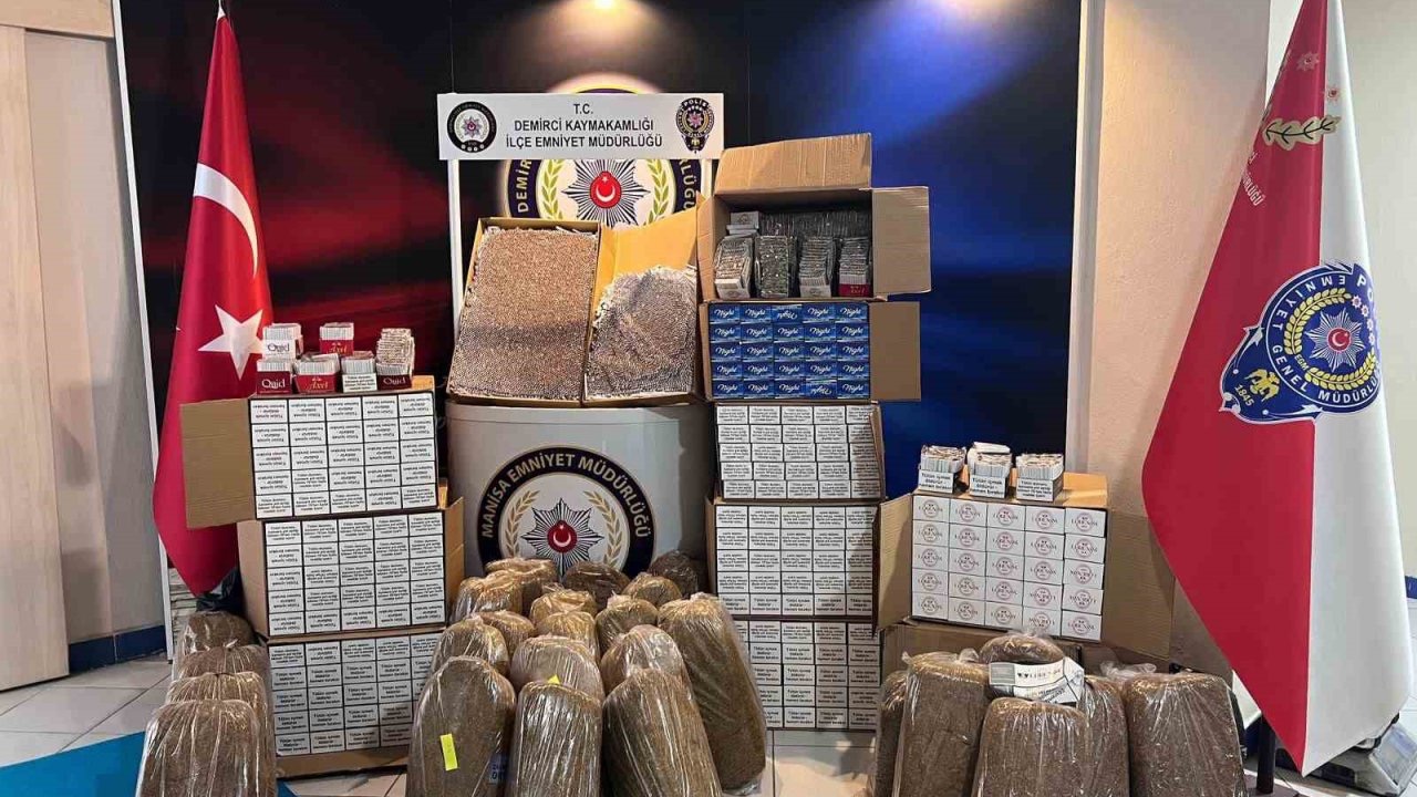 Manisa’da kaçak tütün operasyonu: 81 binden fazla ele geçirildi!