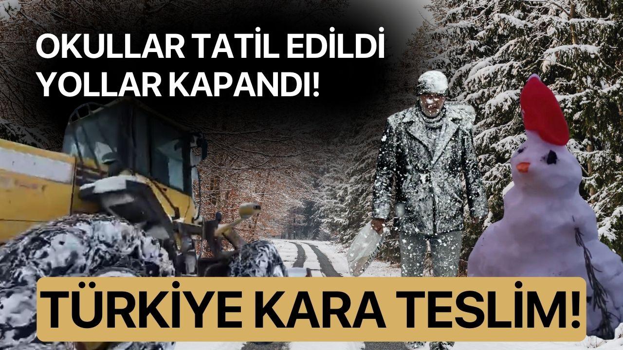 Türkiye Kara Teslim: Okullar Tatil Edildi, Yollar Kapandı!