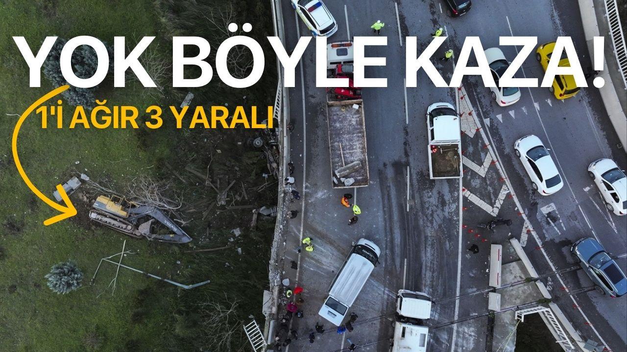 Yok böyle kaza! 1'i ağır 3 yaralı