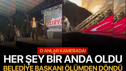 Her şey bir anda oldu! Belediye başkanı ölümden döndü! O anlar kamerada