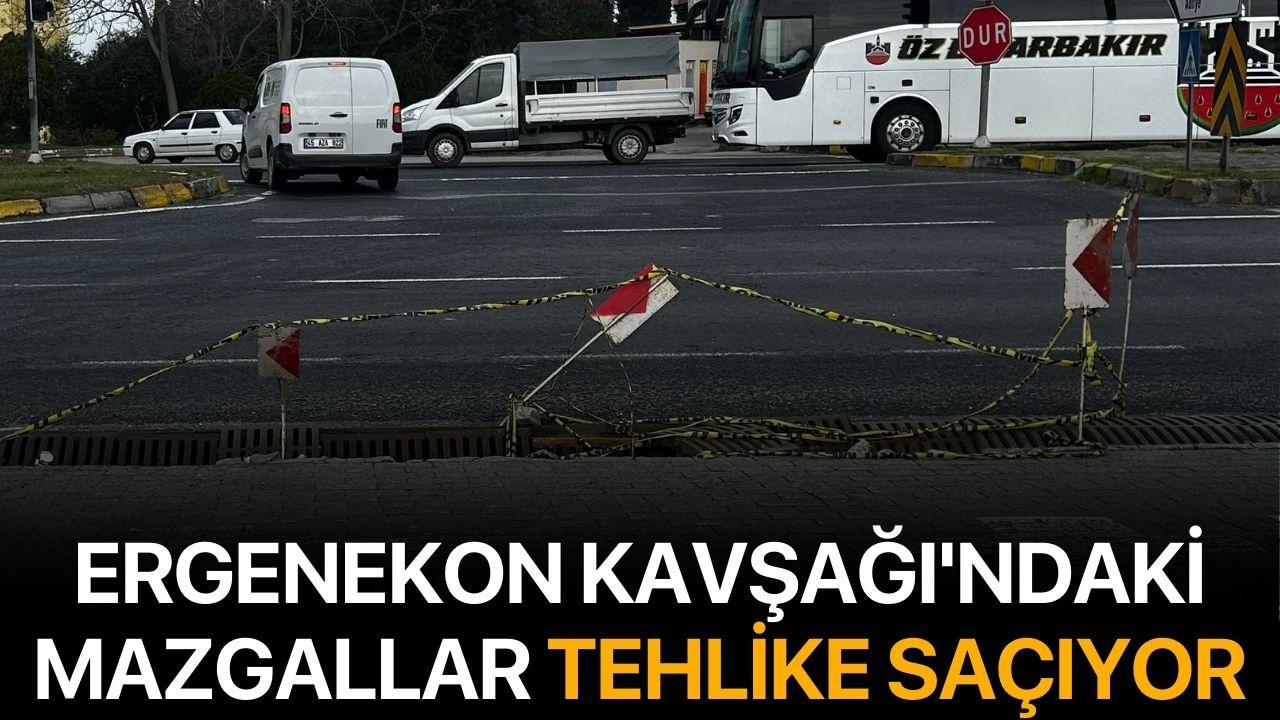 Ergenekon Kavşağı'ndaki mazgallar tehlike saçıyor