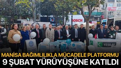 Manisa Bağımlılıkla Mücadele Platformu 9 Şubat Yürüyüşüne Katıldı