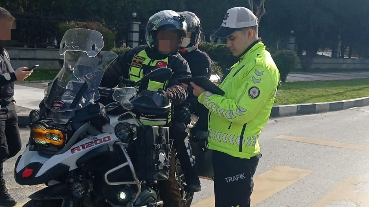 Manisa’da Motosiklet Denetimi: 614 Sürücüye Ceza, 58 Araç Trafikten Men