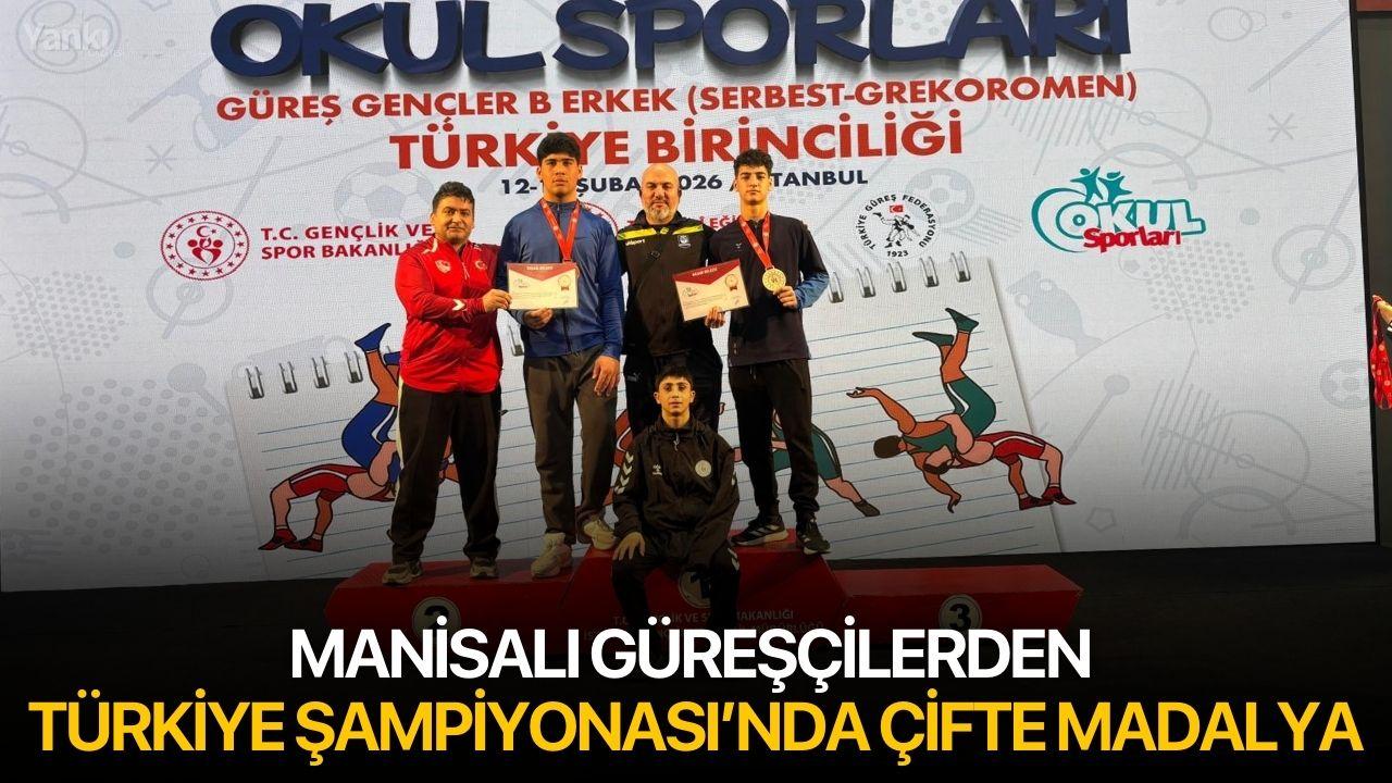 Manisalı Güreşçilerden Türkiye Şampiyonası’nda Çifte Madalya