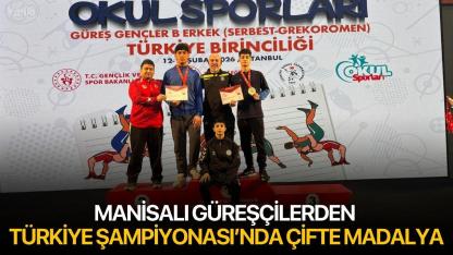 Manisalı Güreşçilerden Türkiye Şampiyonası’nda Çifte Madalya