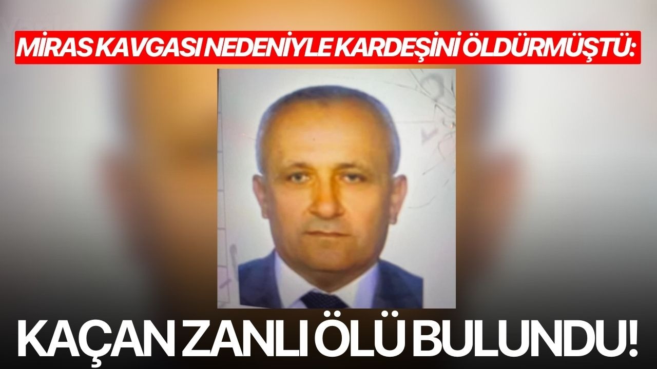 Miras kavgası nedeniyle kardeşini öldürmüştü: Kaçan zanlı ölü bulundu!
