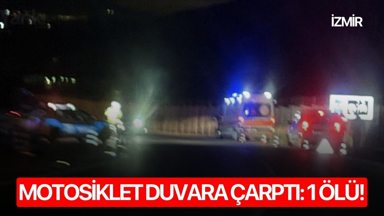 Motosiklet duvara çarptı: 1 ölü!