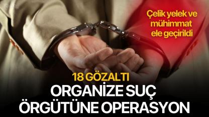 Organize suç örgütüne operasyon: 18 gözaltı