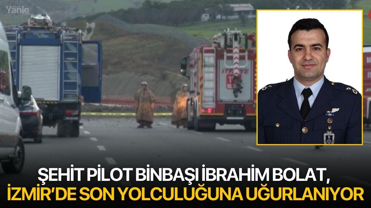 Şehit Pilot Binbaşı İbrahim Bolat, İzmir’de Son Yolculuğuna Uğurlanıyor