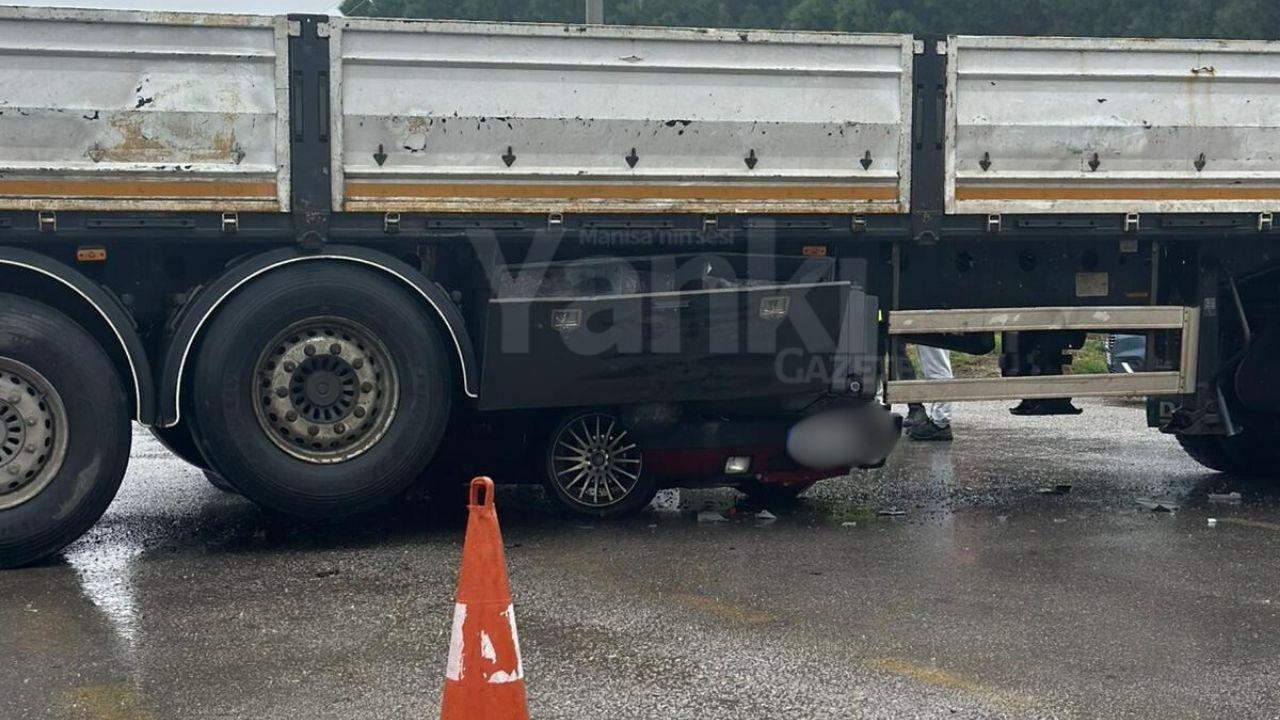 Turgutlu'da yağış kazayı getirdi!