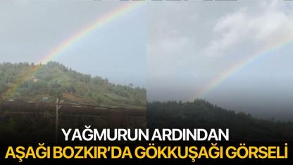 Yağmurun Ardından Aşağı Bozkır’da Gökkuşağı Görseli