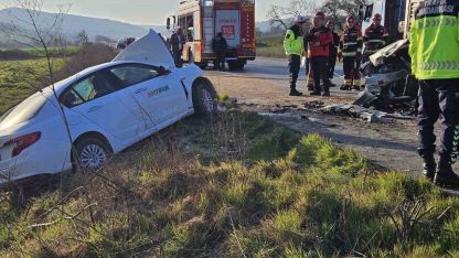 Ege’de trafik kazası: 1 ölü, 2 yaralı