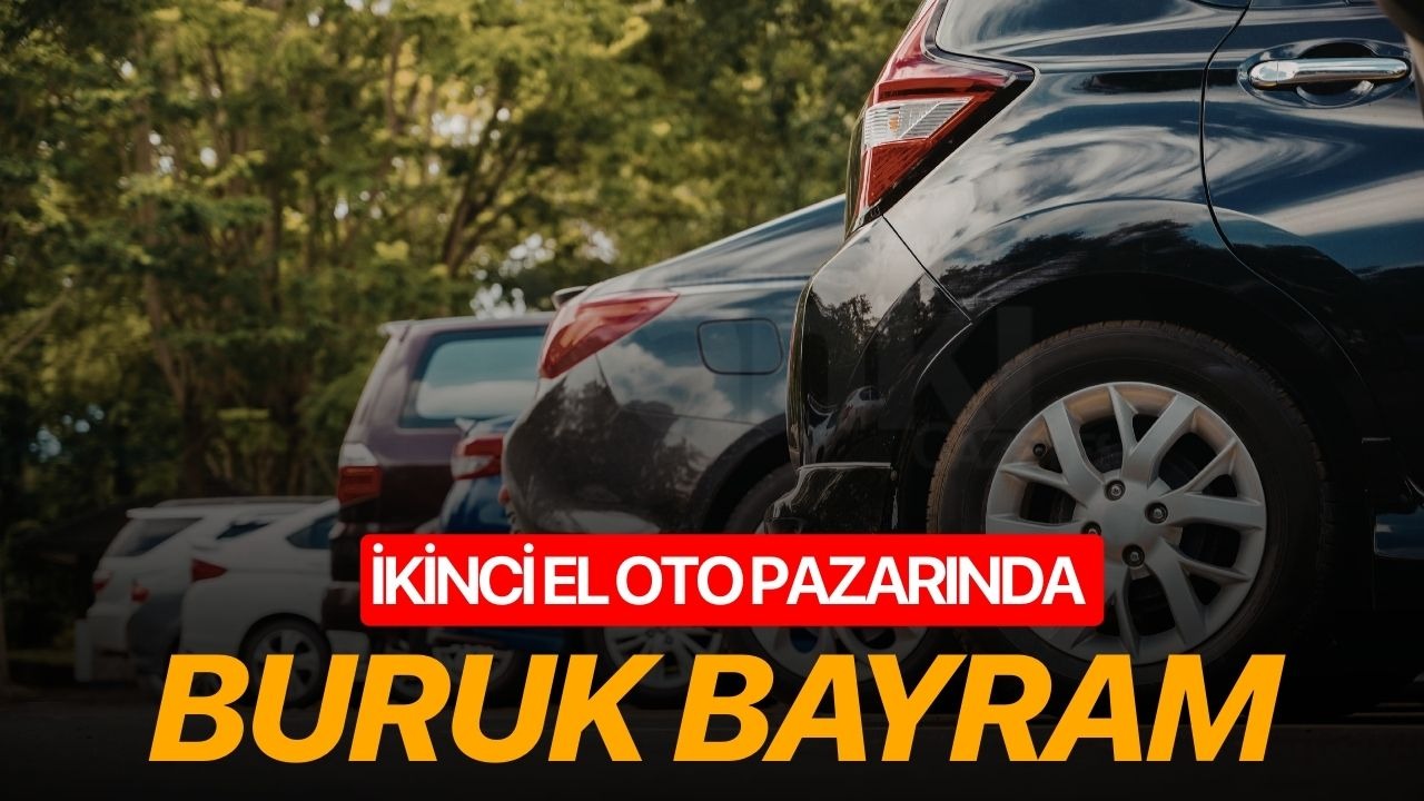 İkinci el oto pazarında buruk bayram